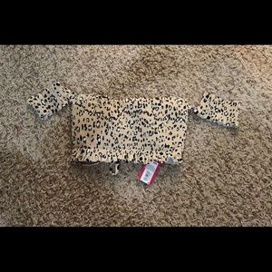 Cheetah Target Bathing Suit Top